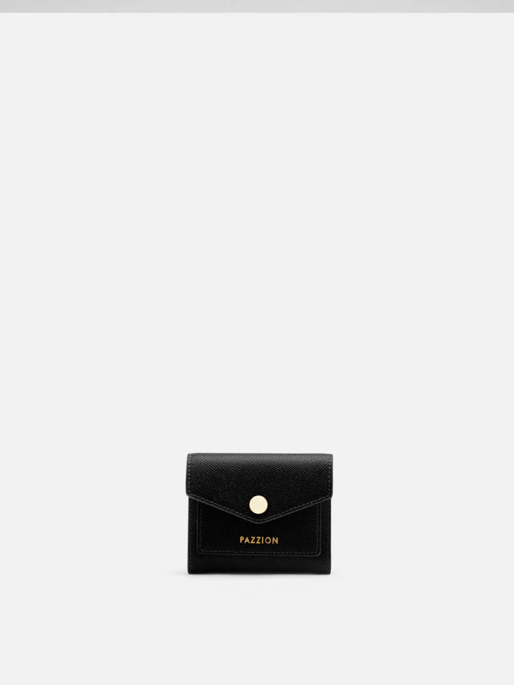 PAZZION, Elle Compact Wallet, Black