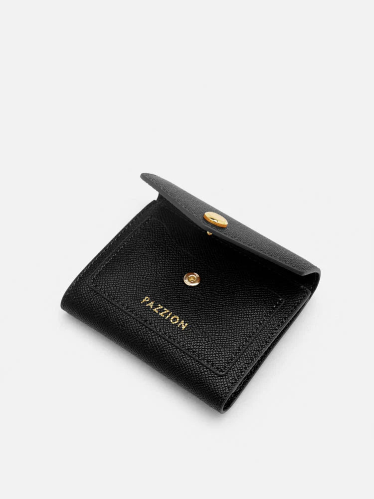 PAZZION, Elle Compact Wallet, Black