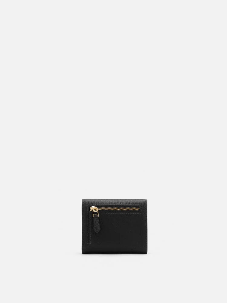PAZZION, Elle Compact Wallet, Black