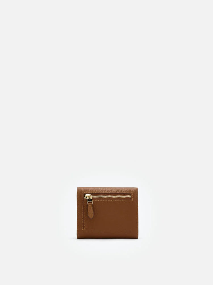 PAZZION, Elle Compact Wallet, Brown