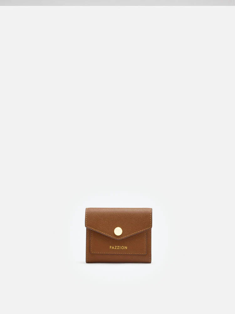 PAZZION, Elle Compact Wallet, Brown