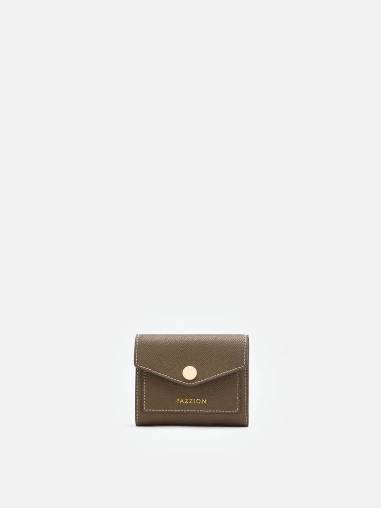 PAZZION, Elle Compact Wallet, Khaki