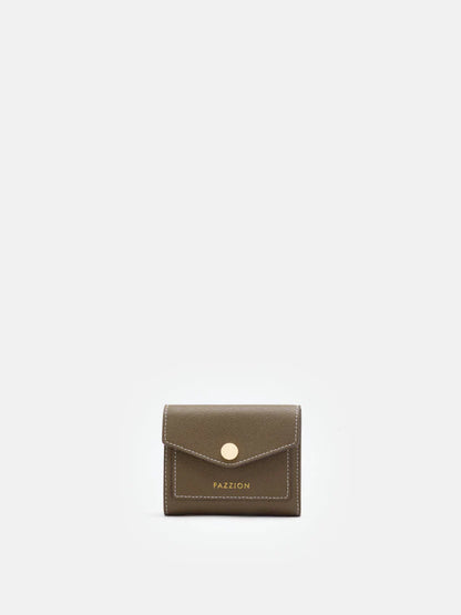 PAZZION, Elle Compact Wallet, Khaki