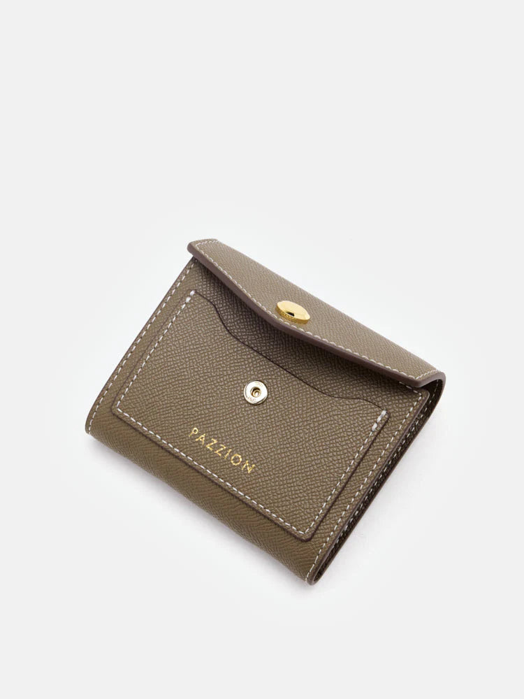 PAZZION, Elle Compact Wallet, Khaki