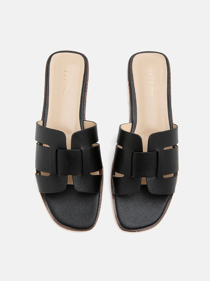 PAZZION, Elmira O.Ori Cage Slides, Black