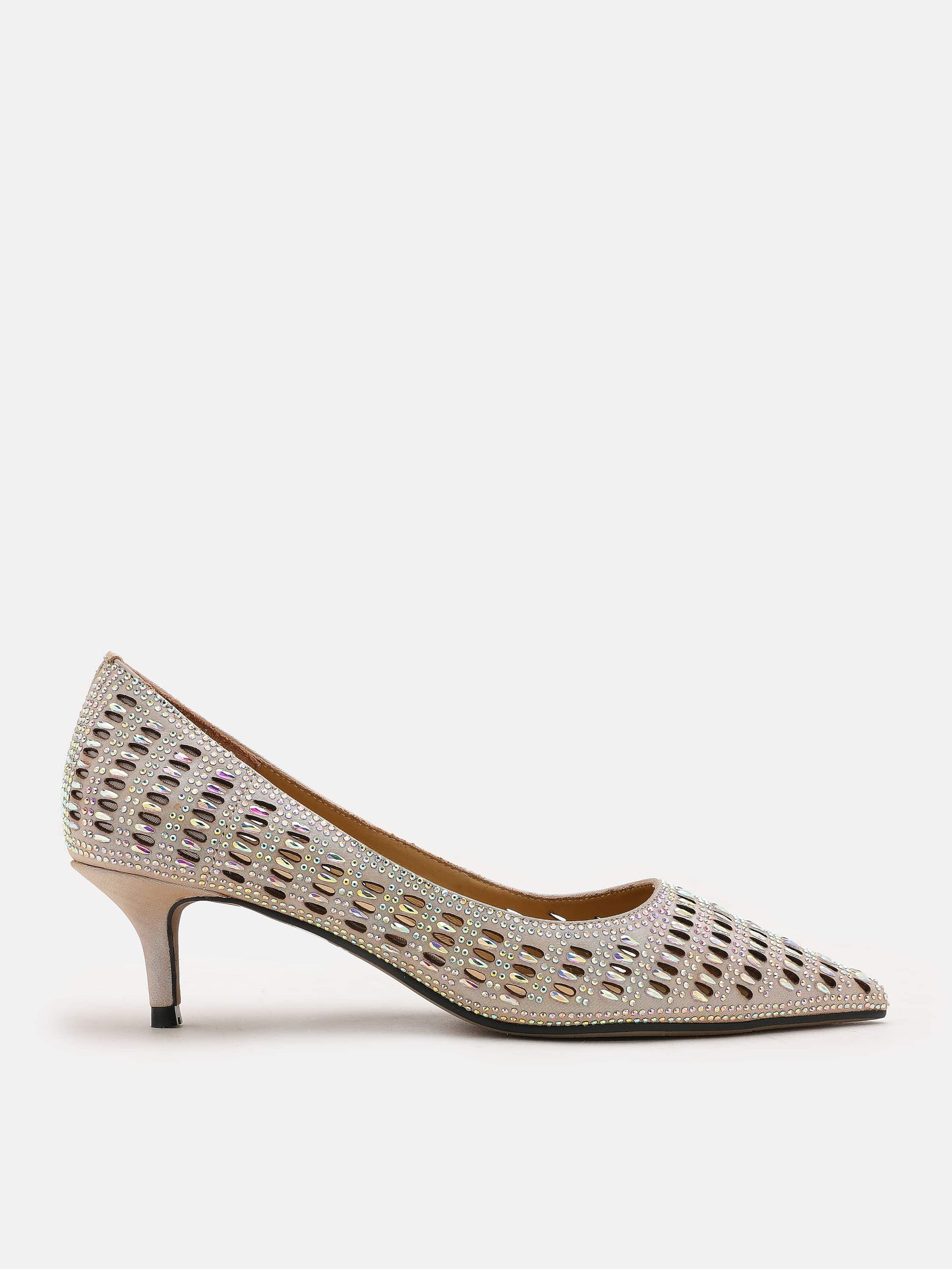 PAZZION, Evangeline Pointed High Heels, Champagne