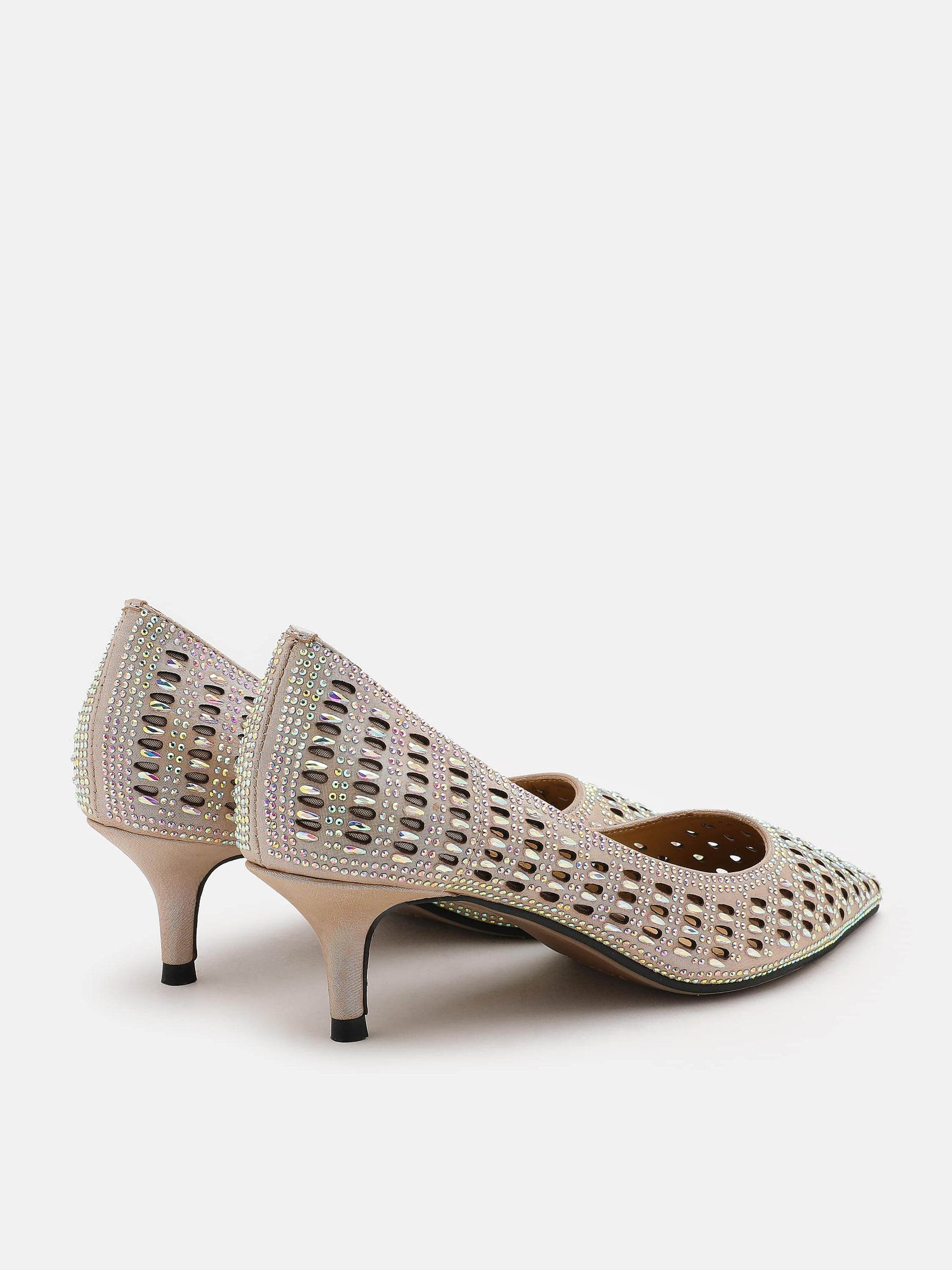 PAZZION, Evangeline Pointed High Heels, Champagne