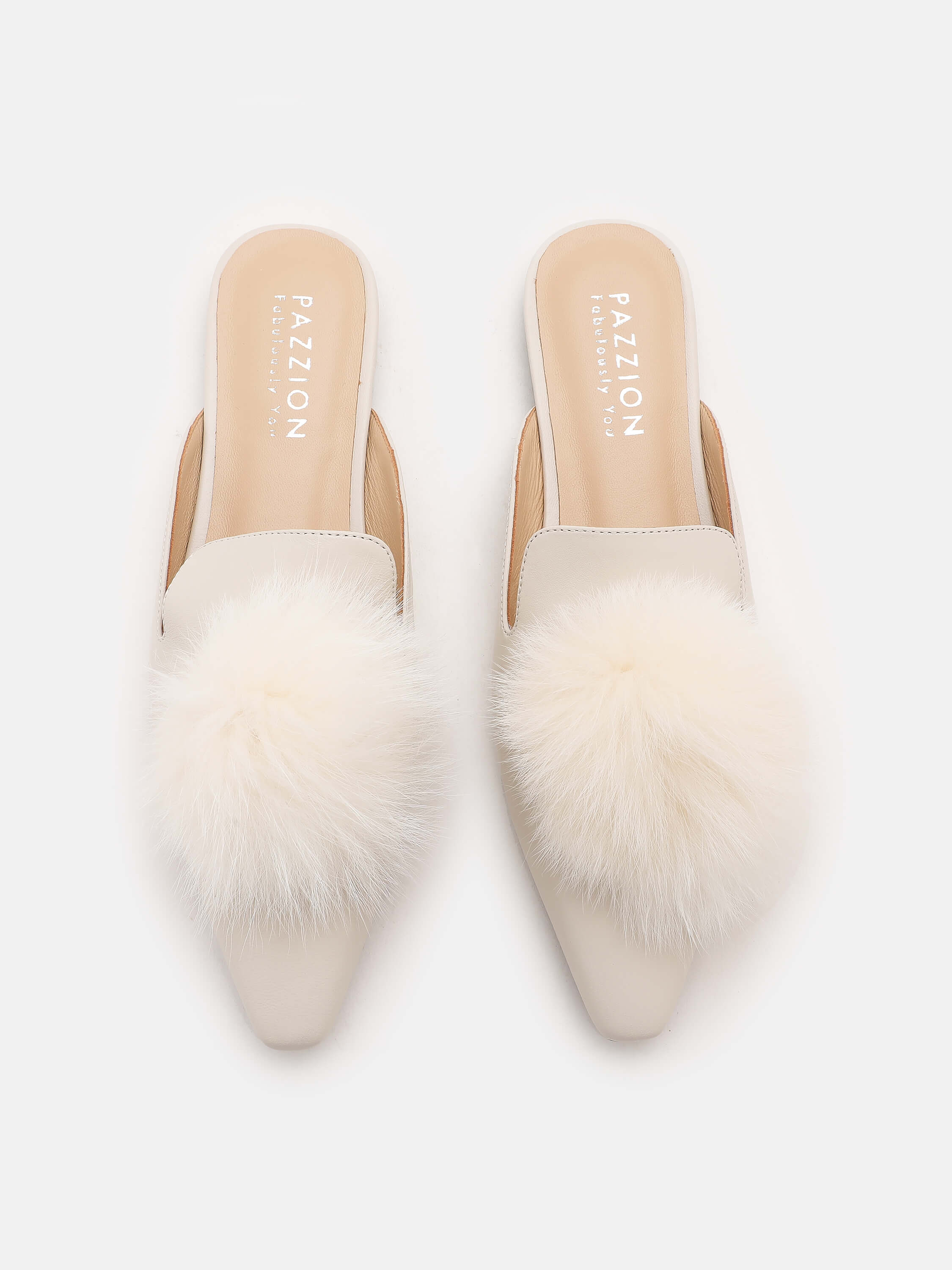 PAZZION, Felicia Loafer Mules, Beige