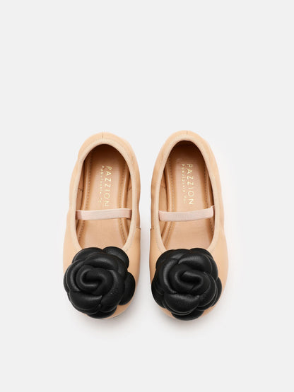 PAZZION, Floret Baby Ballerinas, Almond