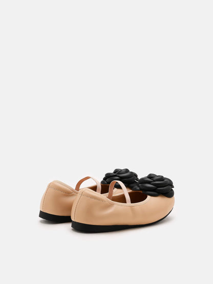 PAZZION, Floret Baby Ballerinas, Almond