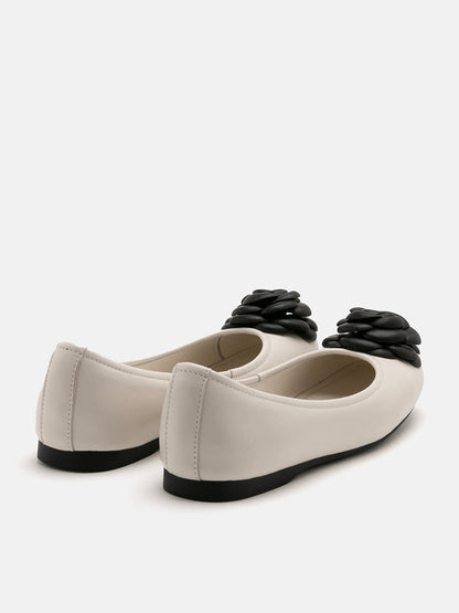 PAZZION, Floret Ballerinas, Beige