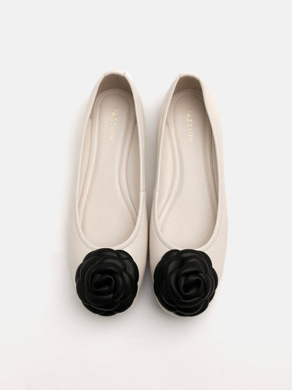 PAZZION, Floret Ballerinas, Beige