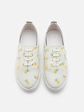 PAZZION, Fruity Printed Slip On Sneakers, Light Green