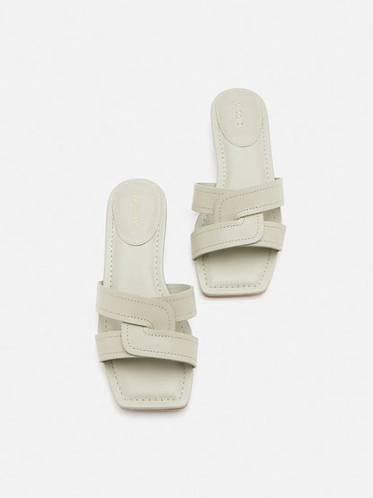 PAZZION, Gemma Crossover Sandals, Green