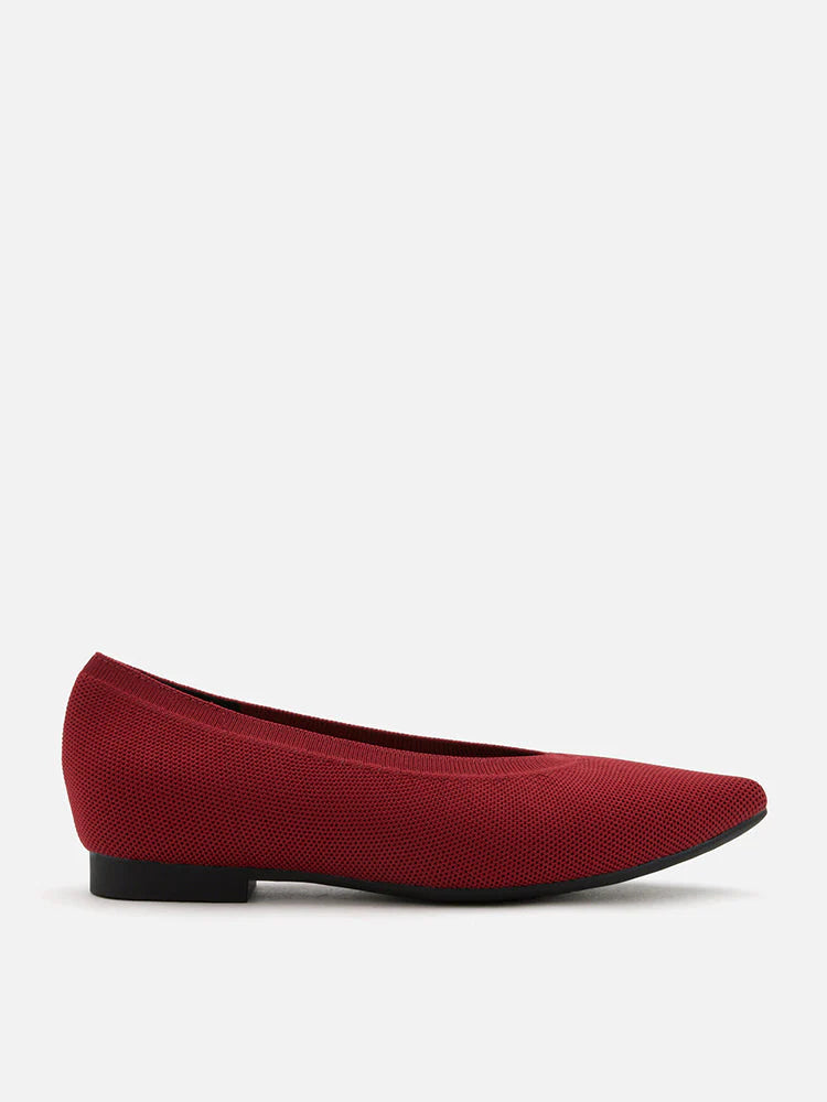 PAZZION, Hadley Flyknit Covered Flats, Red