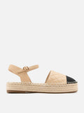 PAZZION, Hans Quilted Espadrille Slingbacks, Almond