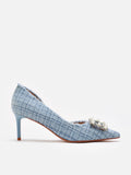 PAZZION, Harriet Embellished High Heels, Blue