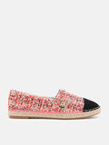 PAZZION, Heidi Colour Blocked Chained Espadrilles, Red