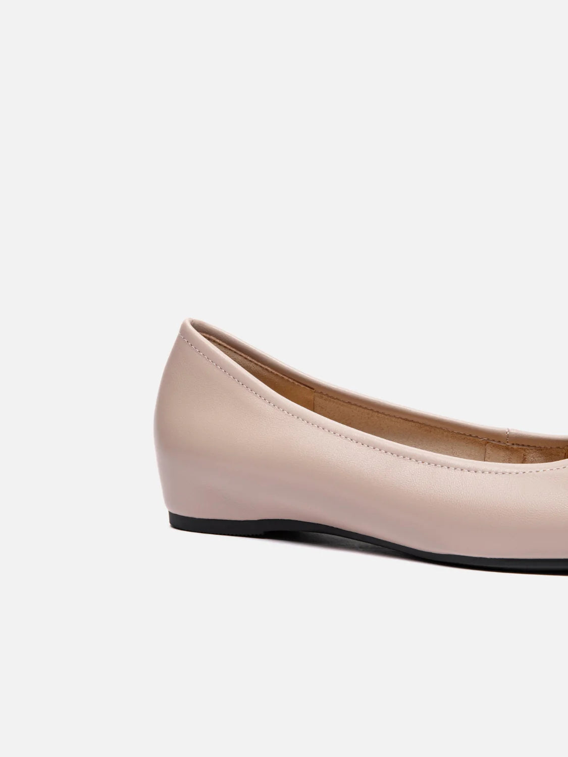 Halisse 鑽飾蝴蝶結真皮平底鞋