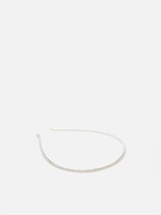 PAZZION, Imani Diamante Hair Band, Silver