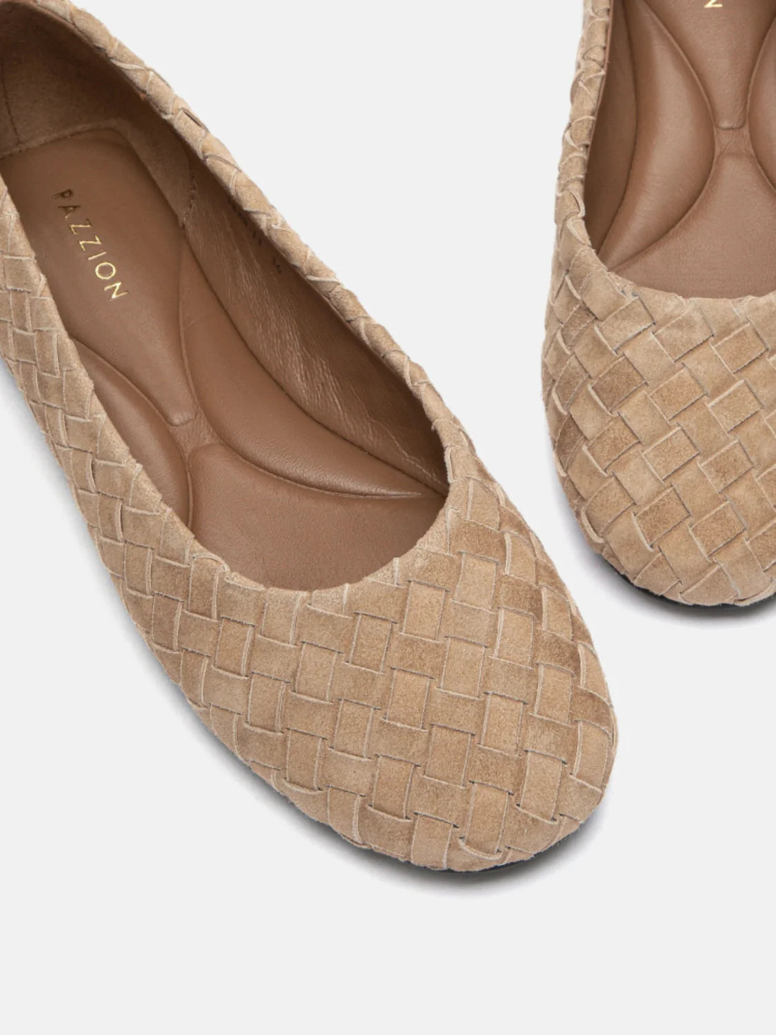 PAZZION, Imani Woven Flats, Almond