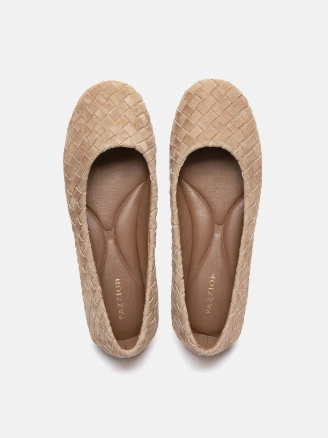 PAZZION, Imani Woven Flats, Almond