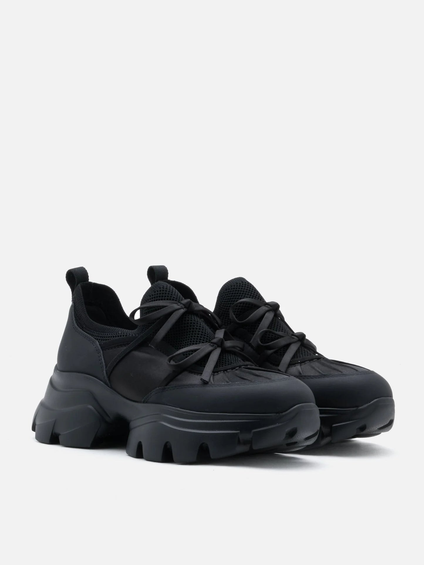 PAZZION, Imogen Bow Sneakers, Black