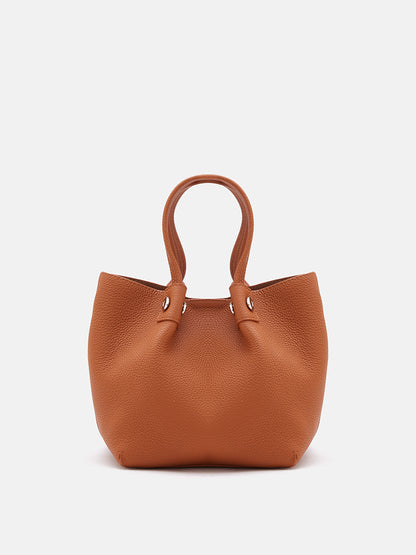 PAZZION, Jil Top Handle Bag, Brown