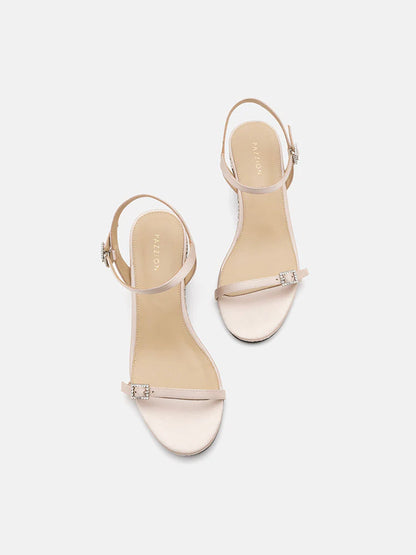 PAZZION, Juniper Crystal Embellished Wedges, Champagne