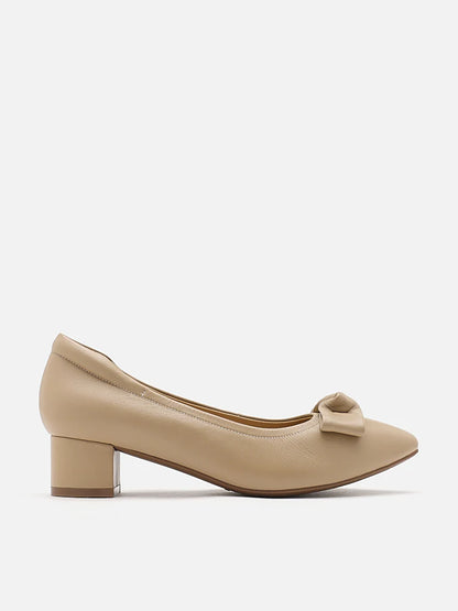 PAZZION, Karolina Bow Heels, Almond