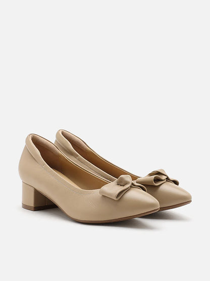 PAZZION, Karolina Bow Heels, Almond