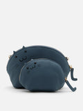 PAZZION, Kiki Feline Mini Crossbody Bag, Blue
