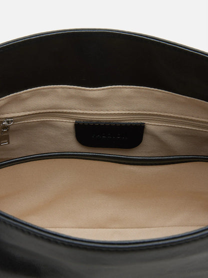 PAZZION, Kyravelle Leather Shoulder Bag, Black