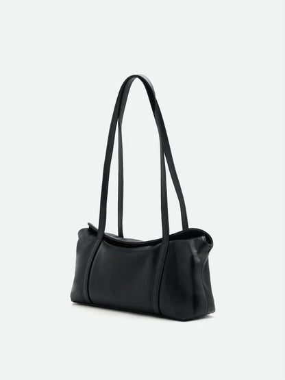 PAZZION, Kyravelle Leather Shoulder Bag, Black