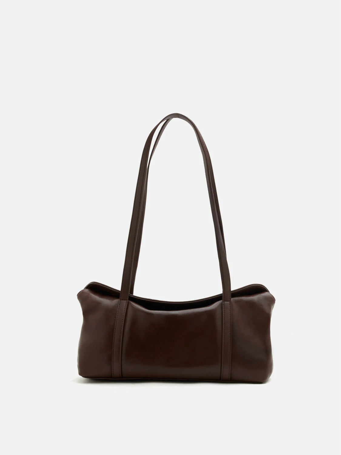 PAZZION, Kyravelle Leather Shoulder Bag, Darkbrown