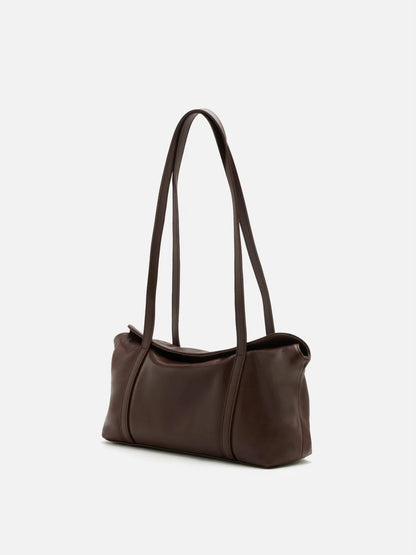 PAZZION, Kyravelle Leather Shoulder Bag, Darkbrown