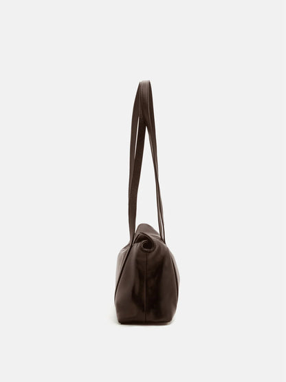 PAZZION, Kyravelle Leather Shoulder Bag, Darkbrown