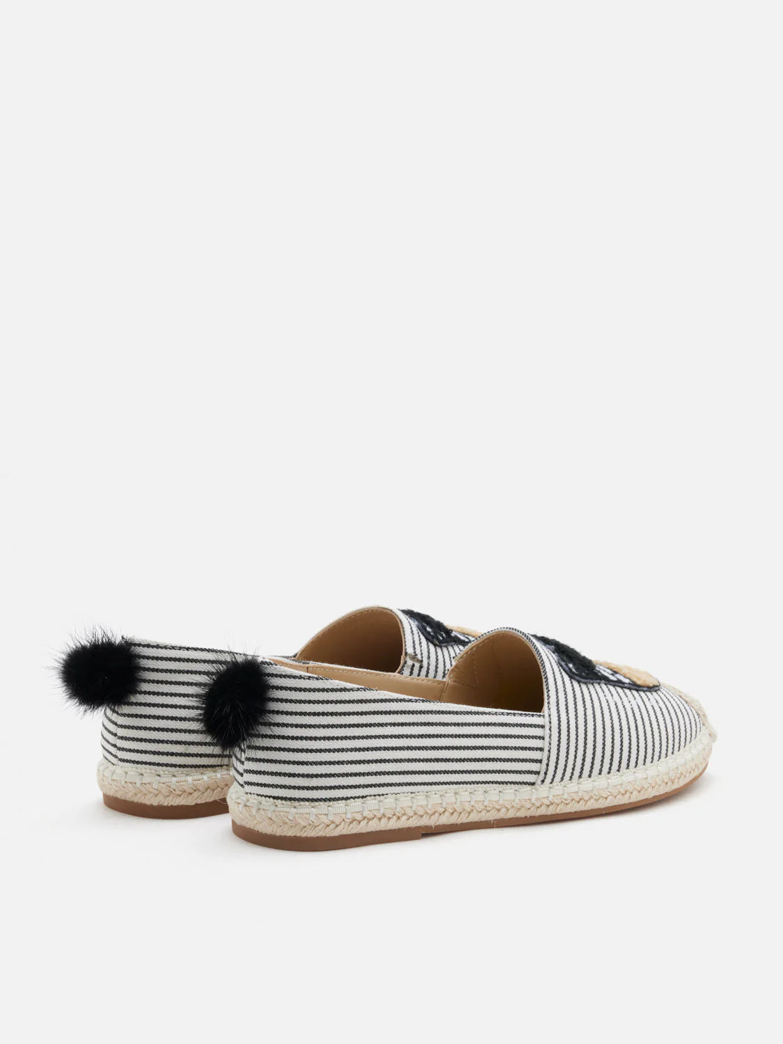 PAZZION, Larisse Horse Motif Espadrilles, Black