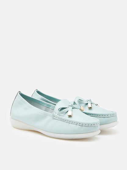 PAZZION, Lavinia Moccasins, Light Blue