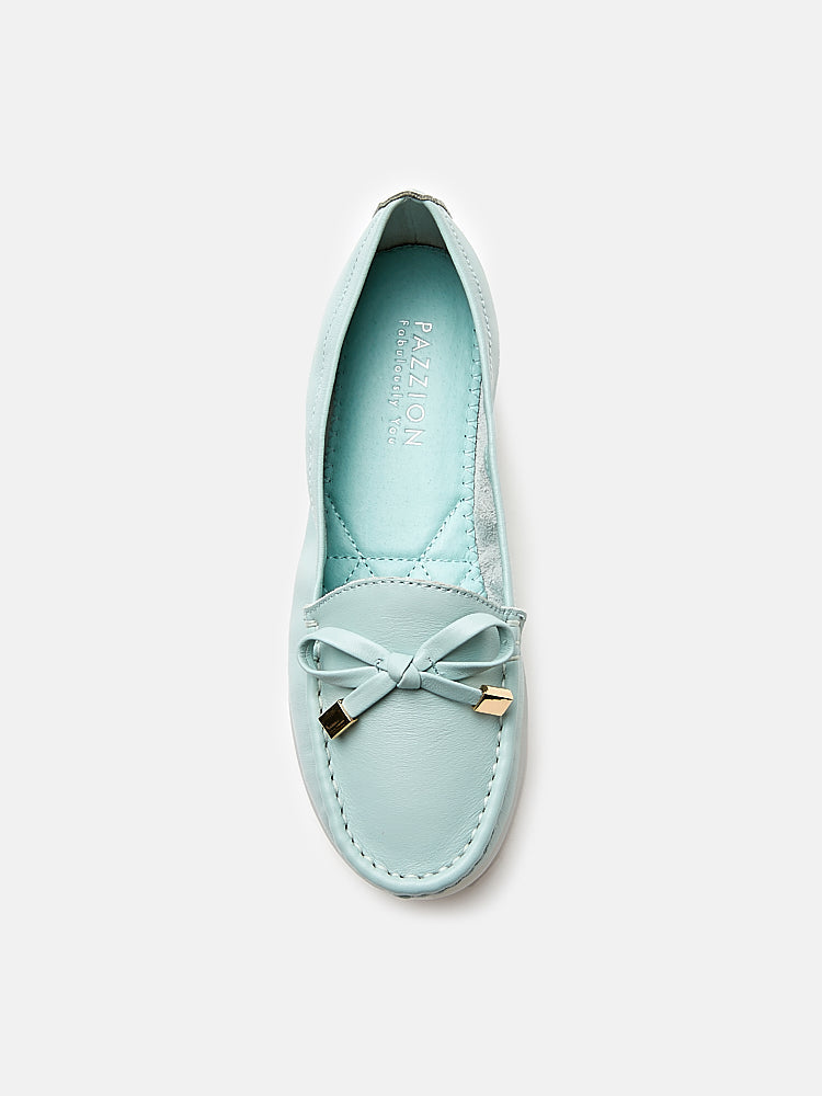 PAZZION, Lavinia Moccasins, Light Blue