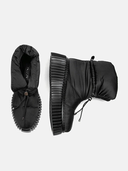 PAZZION, Leslie Puffer Down Boots, Black