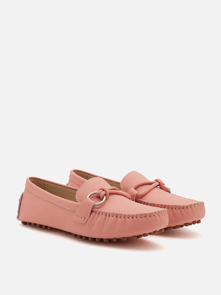 PAZZION, Lica Tie Buckle Moccasin, Melon