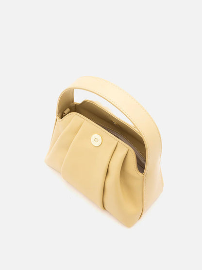 PAZZION, Lottie Pleated Bag, Yellow