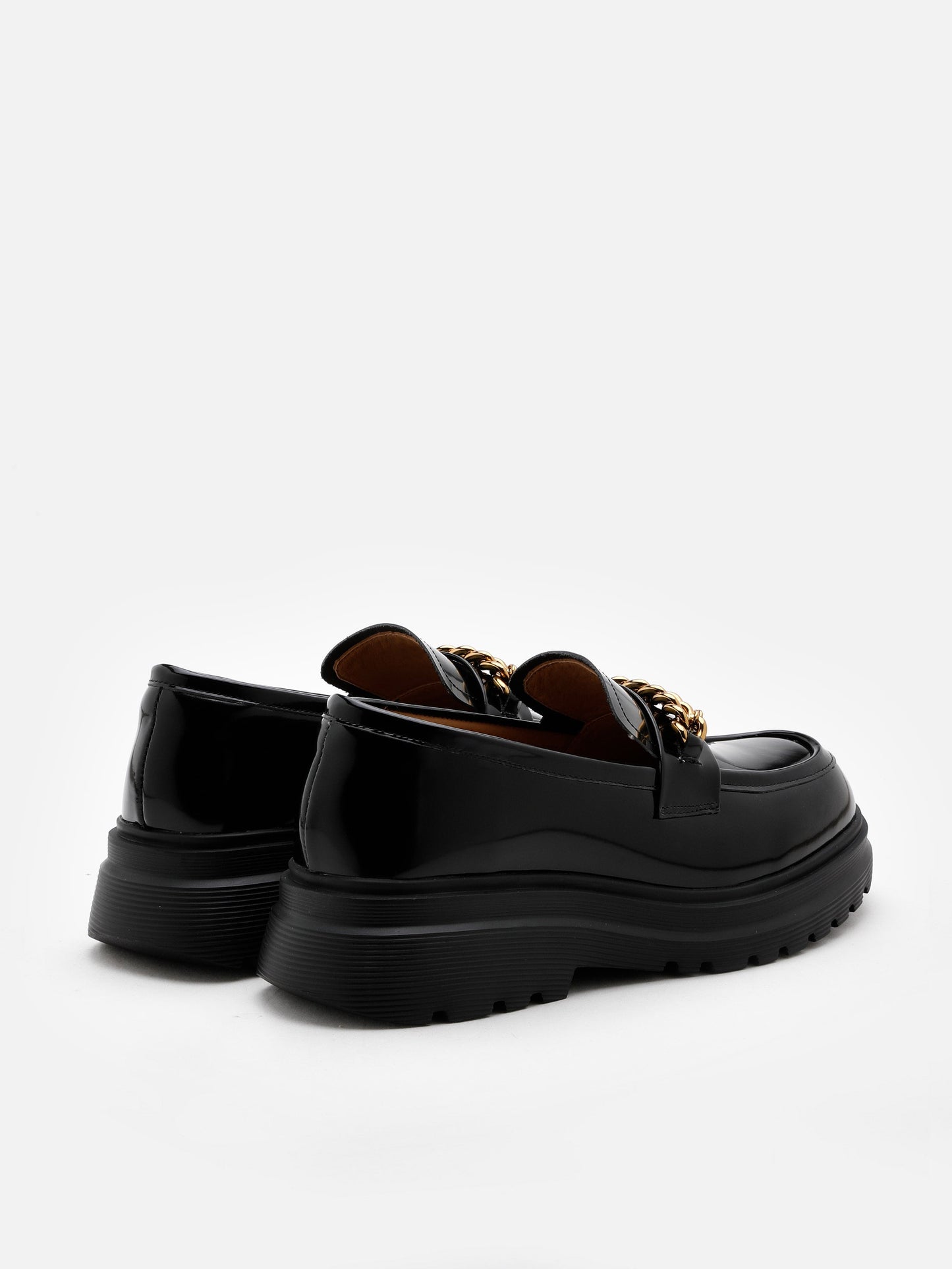 PAZZION, Lucia Platform Loafers, Black