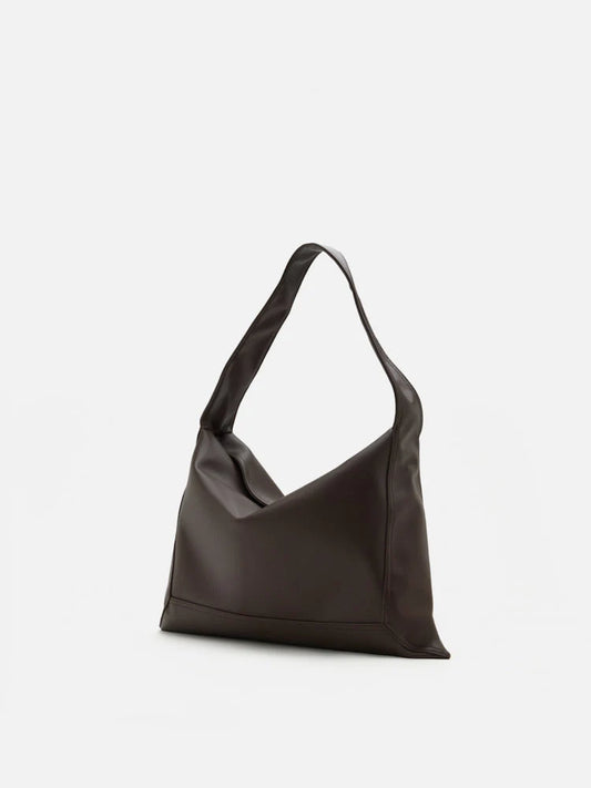 PAZZION, Lucia Slouchy Shoulder Bag, Brown
