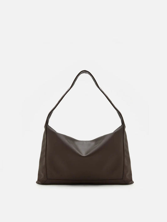 PAZZION, Lucia Slouchy Shoulder Bag, Brown