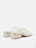 PAZZION, Maeve Crystal Strapped Sandals, Apricot
