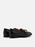 PAZZION, Marcel Classic Buckle Loafers, Black
