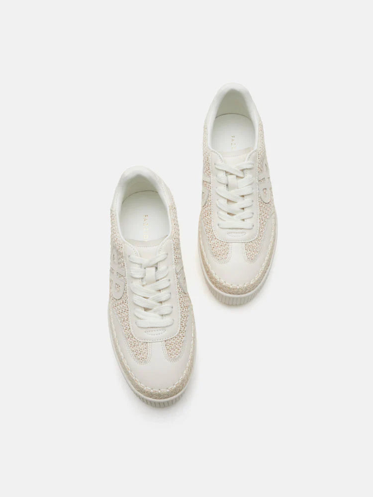 PAZZION, Maris Woven Jute Sneakers, Beige