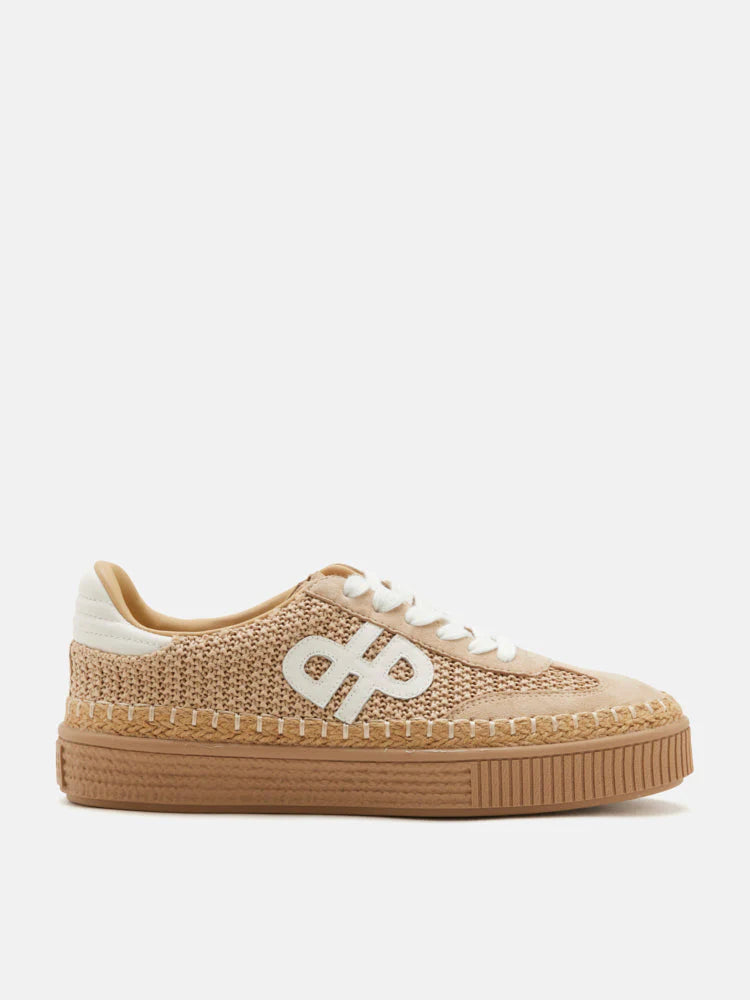 PAZZION, Maris Woven Jute Sneakers, Brown